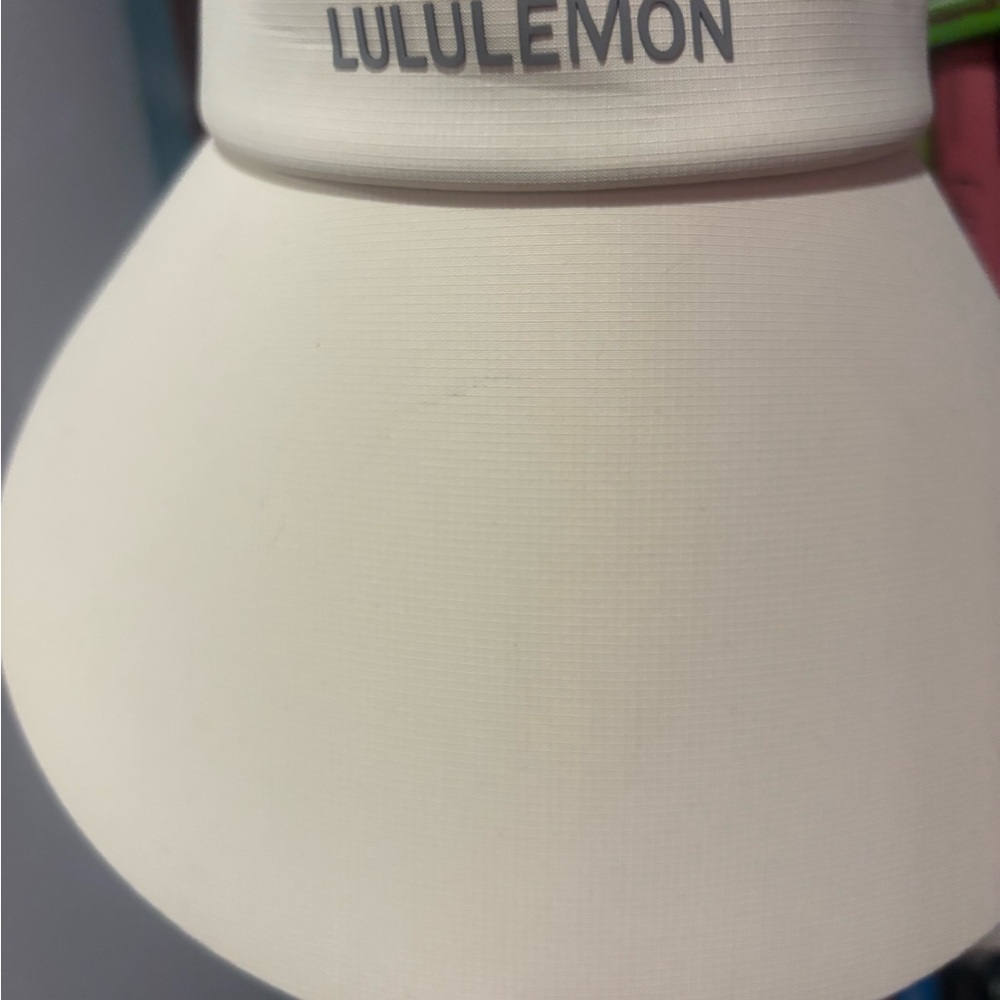 Lululemon White Visor Hat | Adjustable Athletic Sun Visor